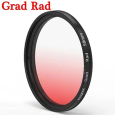KnightX Grad 블루 오렌지 레드 그레이 중립 밀도 카메라 렌즈 필터 캐논 eos 소니 사진 52mm, 04 62MM, 01 Grad Red