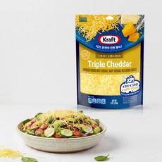 크래프트 슈레드 트리플 체다 치즈 226g Kraft, 1개