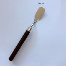 1/3/5/7 개/대 스테인레스 스틸 유화 칼 아티스트 주걱 미술 도구 편지지 케이크 베이킹 용품 그림 그리기 귀여운, 2)Crew cut 1pcs