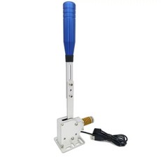 심플레이어 리니어 핸드브레이크 시뮬레이션 레이싱 블랙 핸들 G27 G29, with Blue Handle