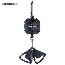 日本進口第一精工 路亞伸縮扣便攜工具 多功能救生衣懸掛釣魚配件, 黑色