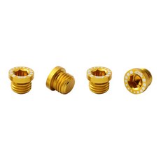 합금 알루미늄 볼트 픽시 플러그 25 바이크 4개 마운트 브레이크 나사 M10 베이스 로드, gold, gold