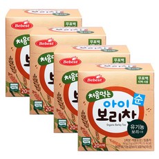 베베스트 순 보리차 20포, 60g, 20개입, 4개