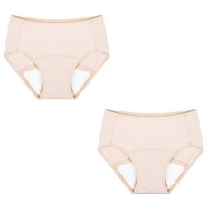 단색 컴포트에어 브리프 생리팬티 2장 세트 (식약처 허가 기능성 여성용 생리 샘방지 안심 흡수 방수 논샘팬티 초경선물)