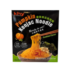 khy香蔥南瓜蒟蒻麵 低卡健康即食麵 香濃湯頭Q彈麵條, 175克(6.17oz), 1個