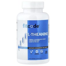 핏코드 테아닌 L테아닌 200mg Theanine 캡슐 60정 200MG