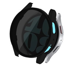 더조은셀러 갤럭시 워치6 사생활 보호 프라이버시 강화유리 케이스, 블랙, 1개