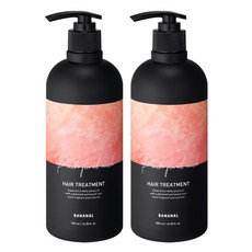 바나날 퍼퓸드 헤어 트리트먼트 피치 플로랄 머스크, 500ml, 2개