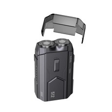 攜帶式雙刀頭刮鬍刀 立體浮動刀頭 輕巧貼肌 型男刮鬍刀, 1個, 1個裝