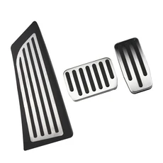 Tesla Model Y 페달 용 미끄럼 방지 가스 가속기 브레이크 커버 발 받침 패드 보호대 인테리어 액세서리, 01 3Pcs AT with rest