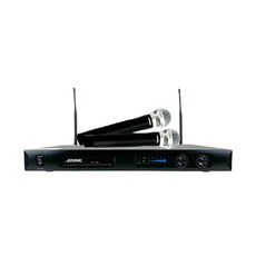 BOK 雙頻麥克風組 雙麥克風配置 鋁合金材質 可拆卸音頭設計, UHF無線麥克風 噪音抑制, AT-26 L