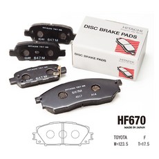 TOYOTA豐田 Yaris (無ABS) 06-11 1.5L 日本原裝進口 日立陶瓷來令片 (前面) HF670, 1個