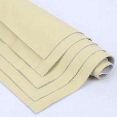 老街口 稱斤頭層純牛皮碎皮料手工DIY皮邊角料0.8-1.0mm薄皮子皮革面料, 米黃色30*30厘米（5張）