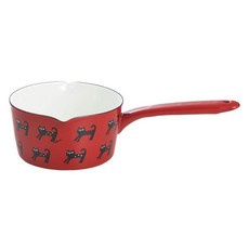 다마하시 플룬 법랑 밀크팬 일본제, 1개, 15cm, 컬러풀 펫