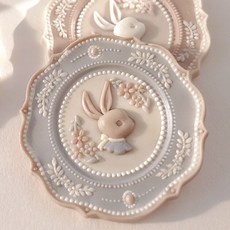 실링왁스 스탬프 도장 인장 토끼 선물 포장, 쉘 플레이트 25mm