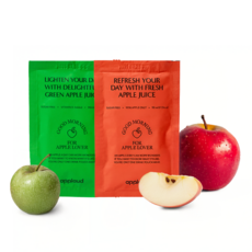 어플러드 국내산 원물 100% 무설탕 사과즙&풋사과즙 혼합 세트, 60개, 110ml