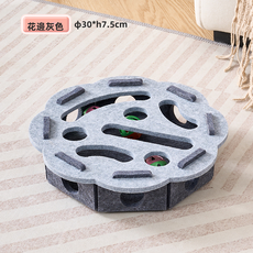 GUEFOON 發聲益智貓抓磨爪玩具, 1個, （花型灰色）（袋裝）:如圖所示（5593）