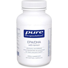Pure Encapsulations EPA/DHA檸檬軟膠囊, 1個, 120 件