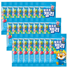 팔도 과일맛 구미 젤리 3가지맛 뽀로로젤리 53g 24팩