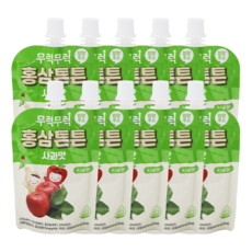무럭무럭 홍삼튼튼 사과 유산균 아기 주스, 10개, 80ml