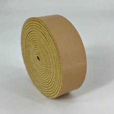 2.5cm 폭의 나파 질감 단면 합성 가죽 PU 스트립 1롤 두께 2mm DIY 액세서리 가방 스트랩 애완동물 목, [00] 2.5x100cm, 02 38 Khaki