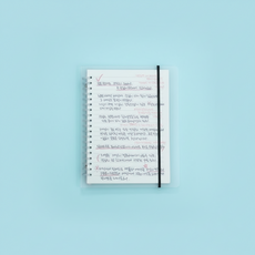 반투명 바인더 라인 노트 B5 대학생용 26공 리필 가능 커버 스프링 연습장, 1개, 상세페이지 참조