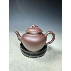 【社長精選】中國宜興 原礦紫砂老壺 半手工壺黨胚工藝 早期訂製收藏茶壺, 1個