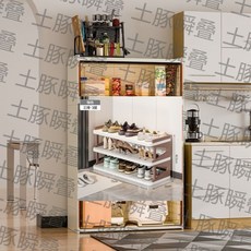 移動帶輪多層鞋架，家用室內門口塑膠簡易收納鞋架, 咖色三排三層/【增厚】穩固,【三年質保】送加固萬向滾輪/鞋拔子】, 1個