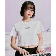 [내셔널지오그래픽] N242WTS100 여성 크롭 반팔 티셔츠 WHITE, 085