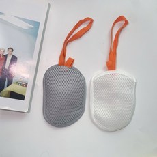 肥皂起泡袋 雙面香皂網袋 洗臉起泡袋, 白色, 1個