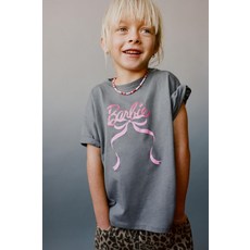 ZARA 자라 BARBIE™ MATTEL 리본 티셔츠 - 콜 그레이 7878/574/807 151001