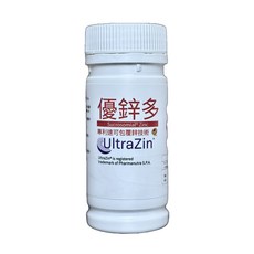 UltraZin 優鋅多專利速可包覆鋅膠囊 維持能量代謝 增進皮膚健康, 1個, 30份