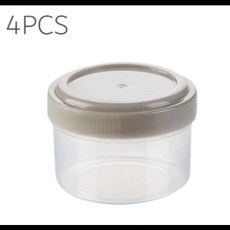 진공 밀폐 탱크 커피 원두 용기 주방 시리얼 보관함 방습 캔 차 보관용, 02 4PCS Grey circular