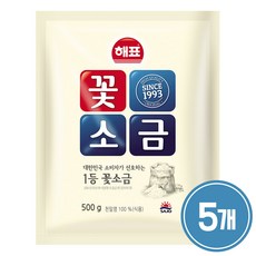 사조해표 꽃소금, 500g, 5개