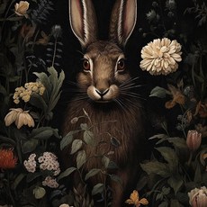 토끼 소박한 너구리 개구리 양 사슴 곰 여우 숲 포스터 페인팅 인쇄 거실 홈 장식, 11. 10