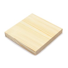 아이베란다 천연 원목 목재 받침 소품 교육용 소형사이즈 19x140x140mm, 1개