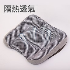 DFMEI 坐墊加厚 辦公室美臀孕婦學生椅子座墊護臀墊夏季透氣軟管, 條紋坐墊