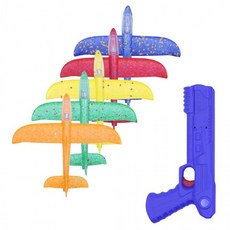 야외장난감 에어글라이더 led 비행기 슈팅건, 1개