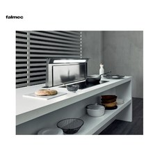 愛琴海 義大利Falmec D114 90/120公分昇降式油煙機，下降式設計，不鏽鋼/鋼化黑玻璃，高效靜音, 90公分