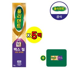 폴리덴트 맥스 씰 의치 부착재 70g 5개+샘플 1개 증정, 5개, 1ml