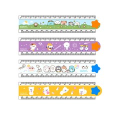 모닝글로리 캐릭터 겹자 30cm/845905/캐릭랜덤 접이 자 직자, 1개