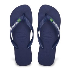 Havaianas 巴西國旗Logo字 深藍 男士人字拖鞋 巴西經典款 舒適耐穿