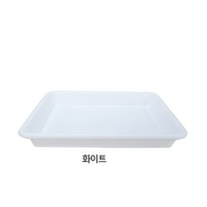 영농사 정사각 민자 화분받침대 2호, 화이트 민자, 1개