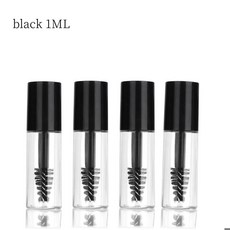 마스카라 튜브 속눈썹 병 화장품 용기 리필 메이크업 미니, 2. black 1ML, A. 10PCS