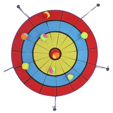 공던지기 과녁판 찍찍이 보드 운동회 야구 행사 던지기 게임 캐치볼, 90cm 지우공게 + 스티커+공 20개