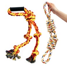 2 種大型狗玩具拔河遊戲套組，用於與狗咬和玩耍, 2件套
