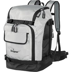 스키 부츠 가방 백팩 전문기업 Unigear 헬멧 고글 스노우보드 액세서리 수납 미국직구, 50L, Silver Gray