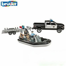 브루더 프로 파워 왜건 경찰차 및 경찰 보트 BR02507