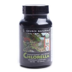 SOURCE NATURALS 小球藻錠 500mg, 1組, 100顆
