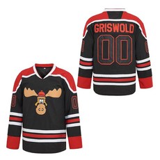 PERC30 하키 저지 #00 영화 남성용 스티치 글자 및 숫자 S-4XL 블랙. 103036